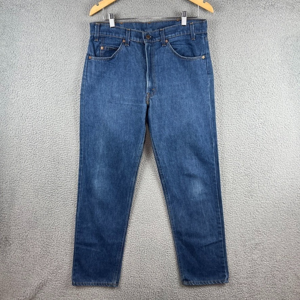 Vintage 80s Levis 579 Jeans Mens 34x30 Orange Tab Blue Baggy Fit‎ Skater